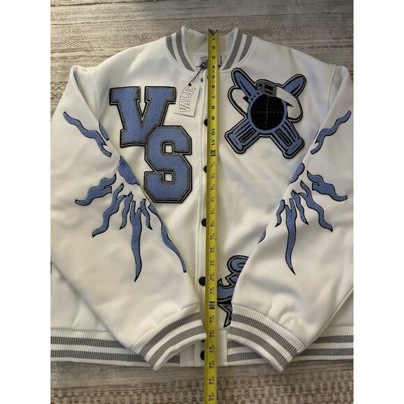 Vale Forever Varsity Jacket ‘VS’ Applique Streetwear Letterman Size XXL - Picture 4 of 10